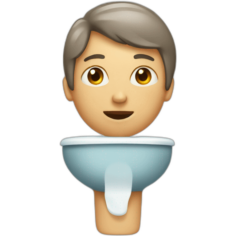 Human in toilet emoji