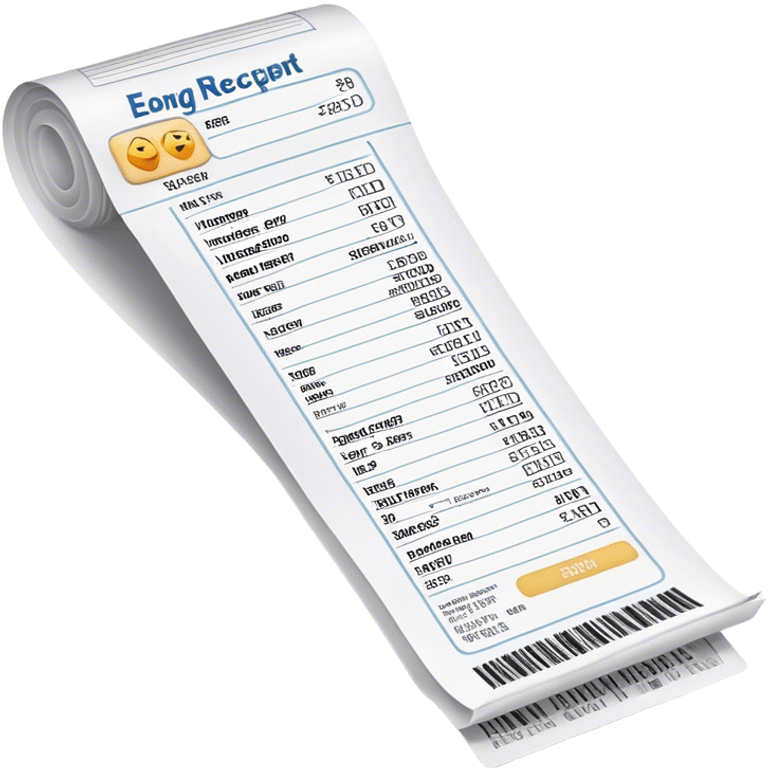 long receipt emoji