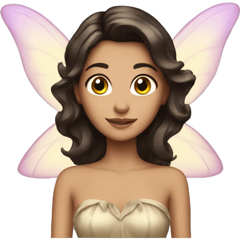 attractive brunette fairy  emoji