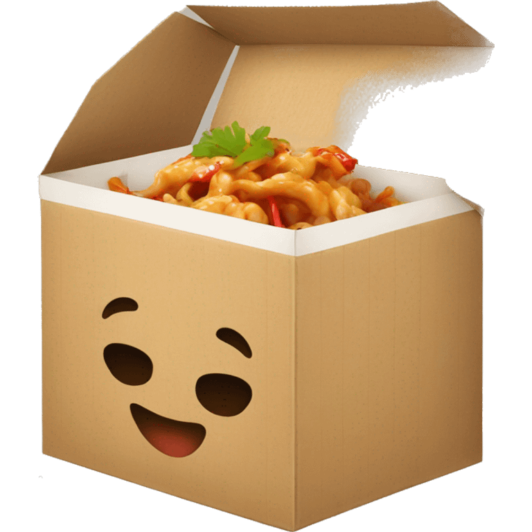 Chinese food in a box emoji