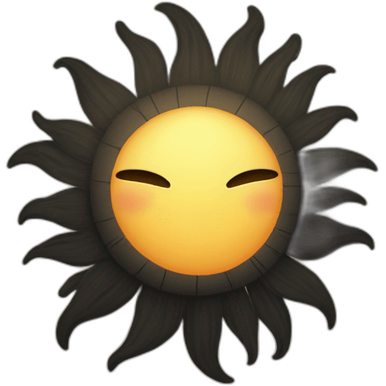 no face sun emoji