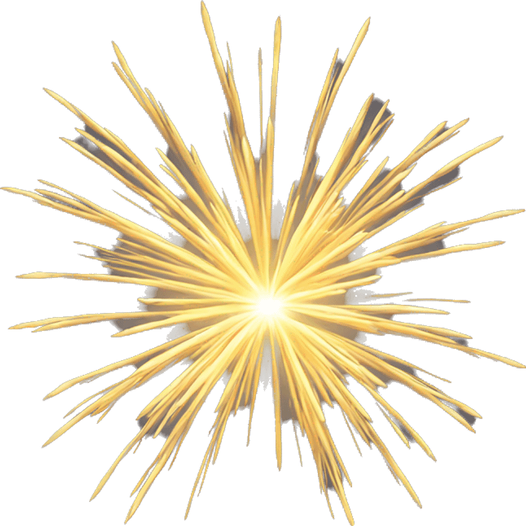 golden firework emoji