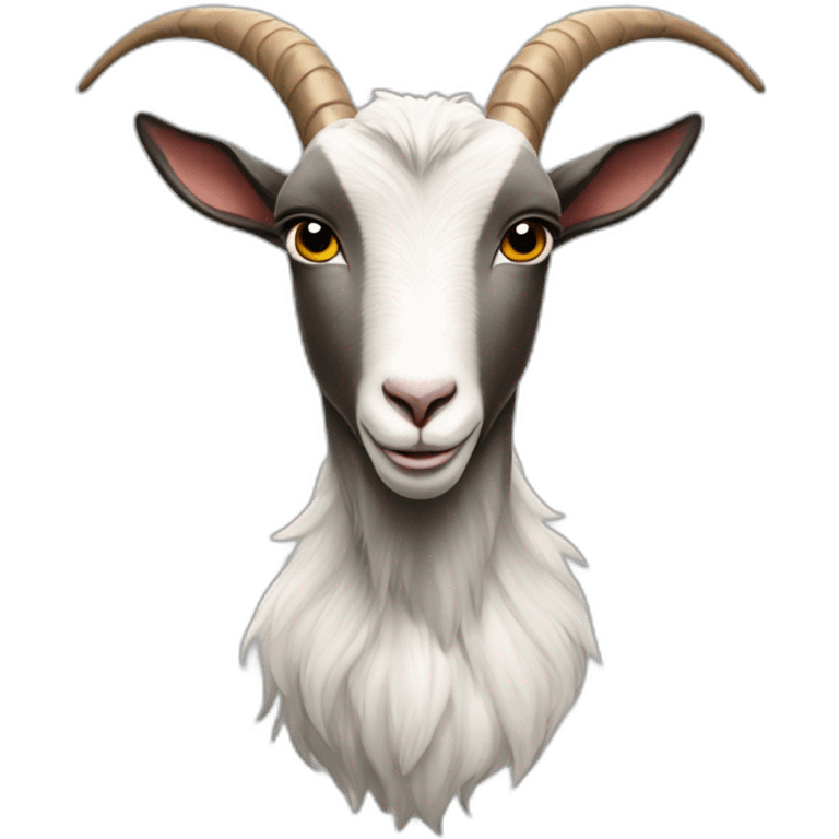 A goat with Ronaldo's foot jersey emoji