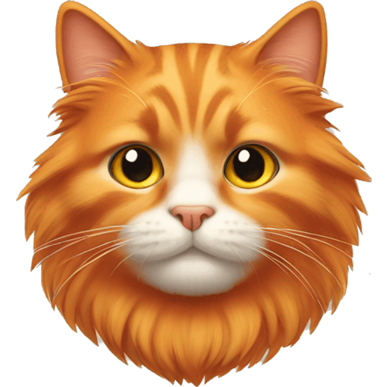 fluffy orange cat emoji