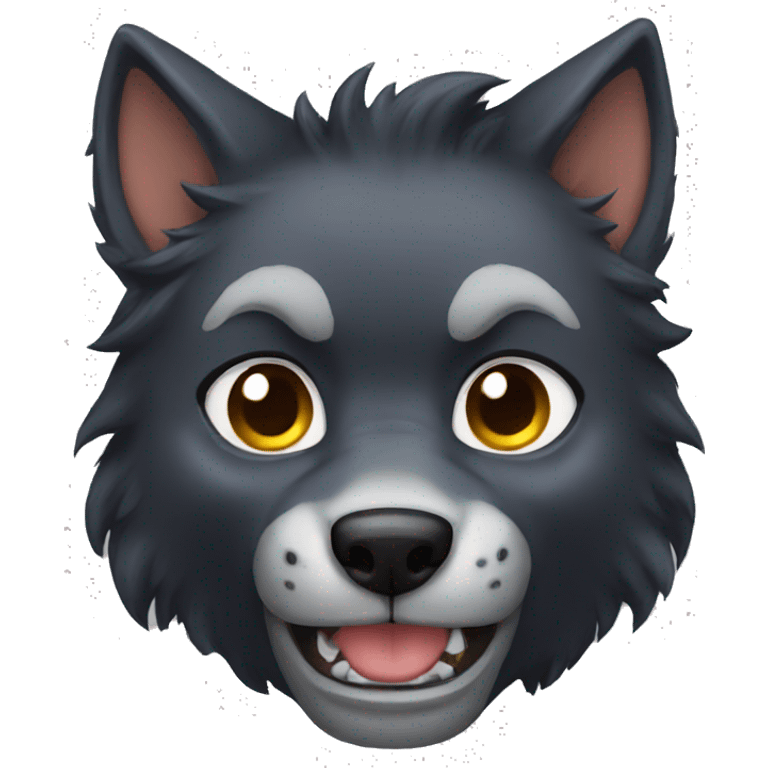 Werewolf cute emoji