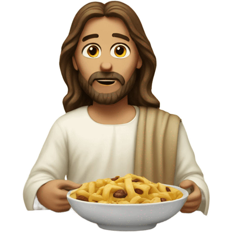 jesus eating  emoji