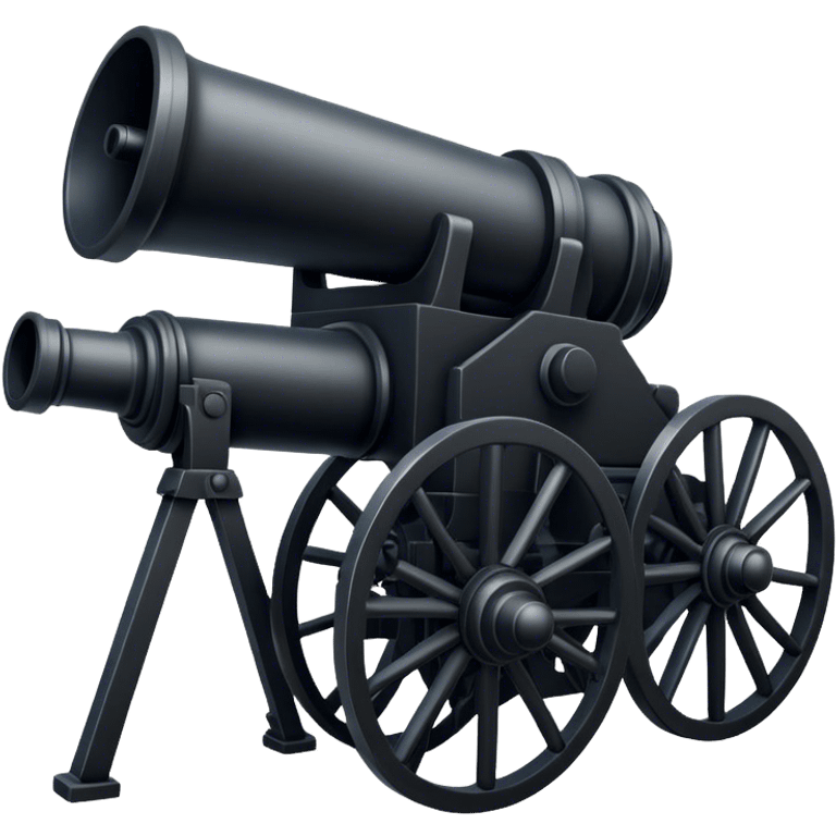 Big black war-canon emoji