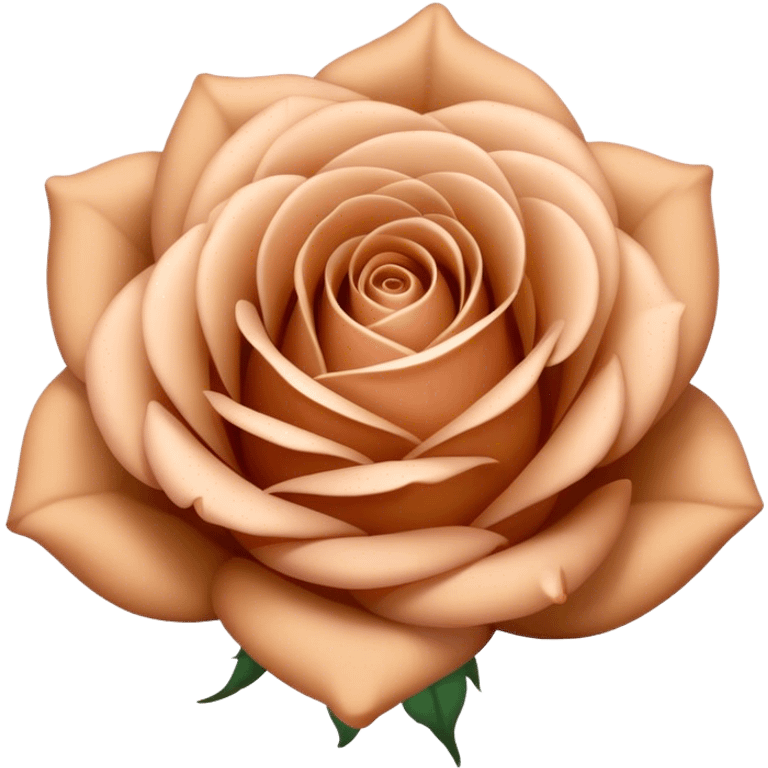 Light brown rose emoji