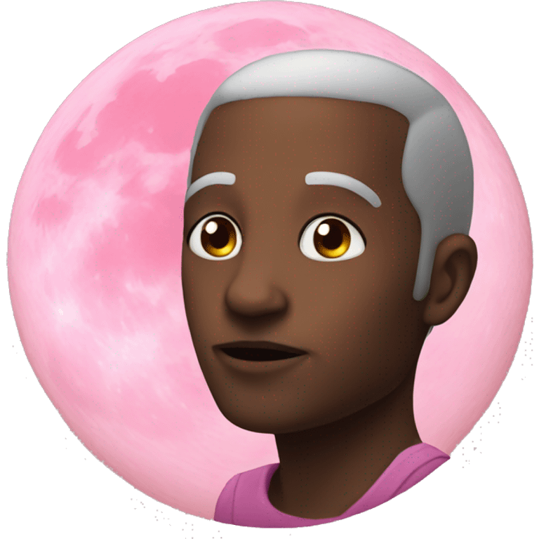 Reality Pink moon  emoji