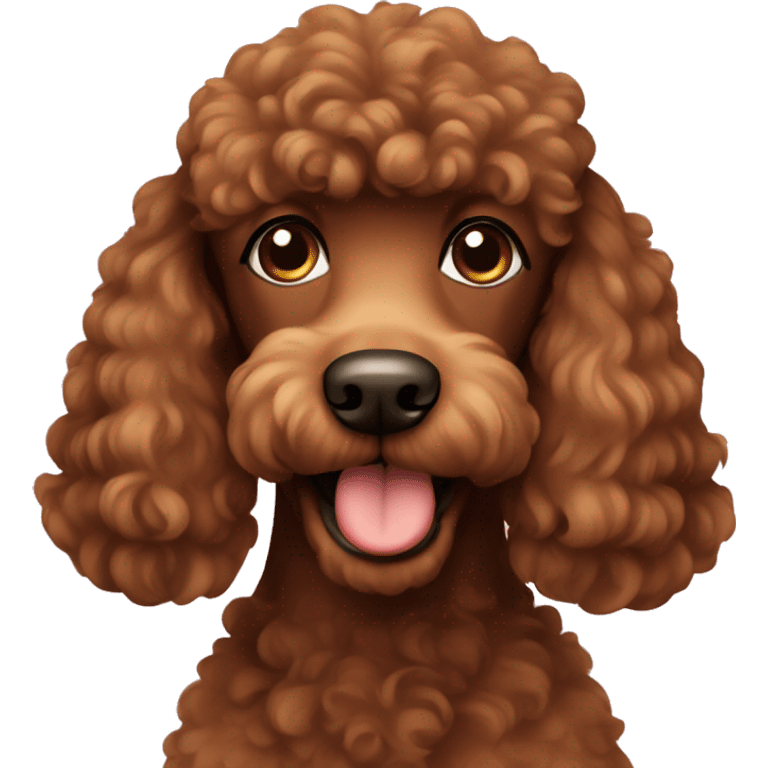 brown poodle  emoji