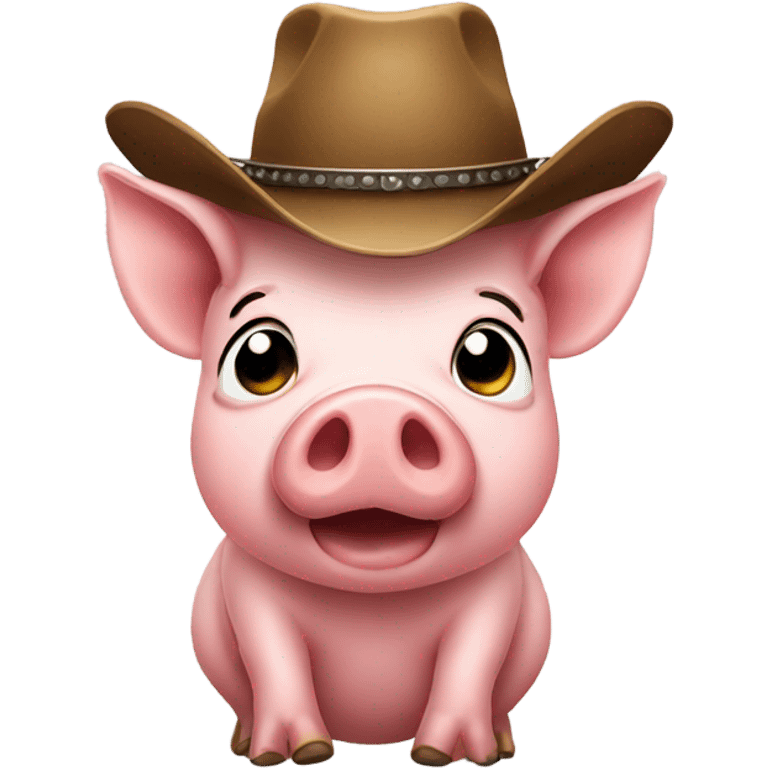 Pig with cowboy hat emoji