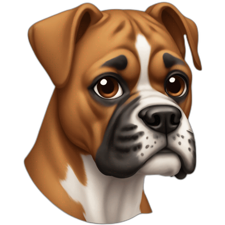 Boxer chien emoji