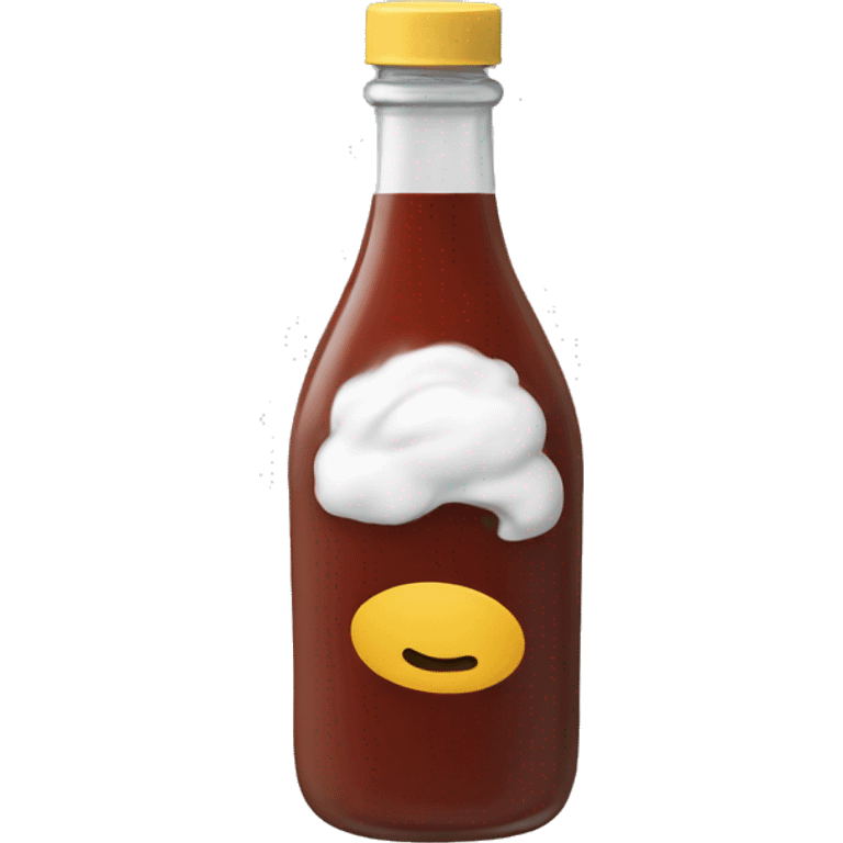 Sauce bottle breathing heavy emoji