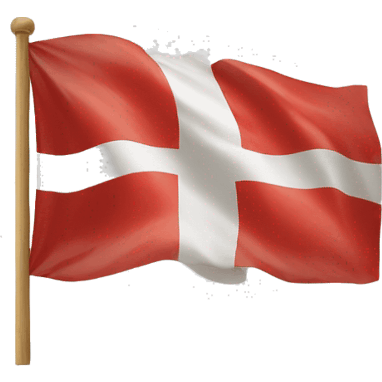 danish flag but with yellow cross emoji