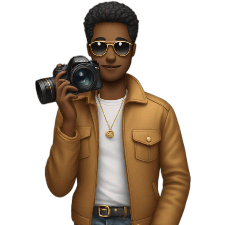 Super stylish photographer emoji