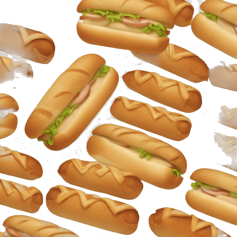 a single hoagie roll emoji