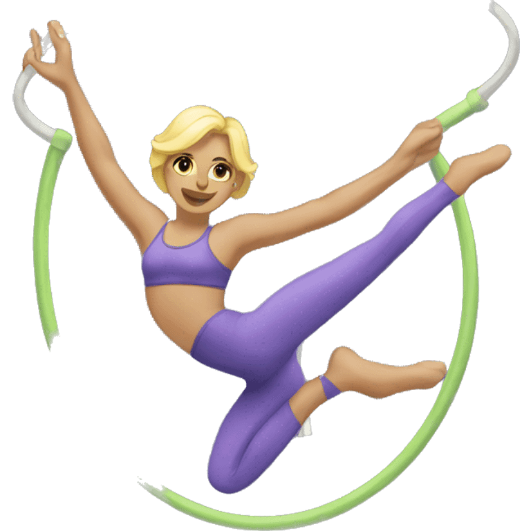 aerial hoop aerialist emoji