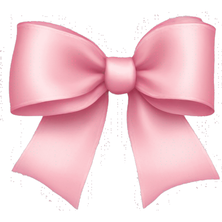 light pink ribbon bow emoji