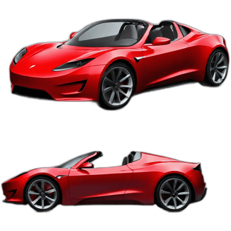 tesla roadster red emoji