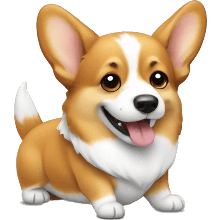 Corgis with pick  emoji