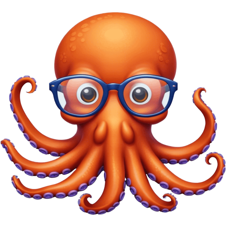 octopus with glasses emoji