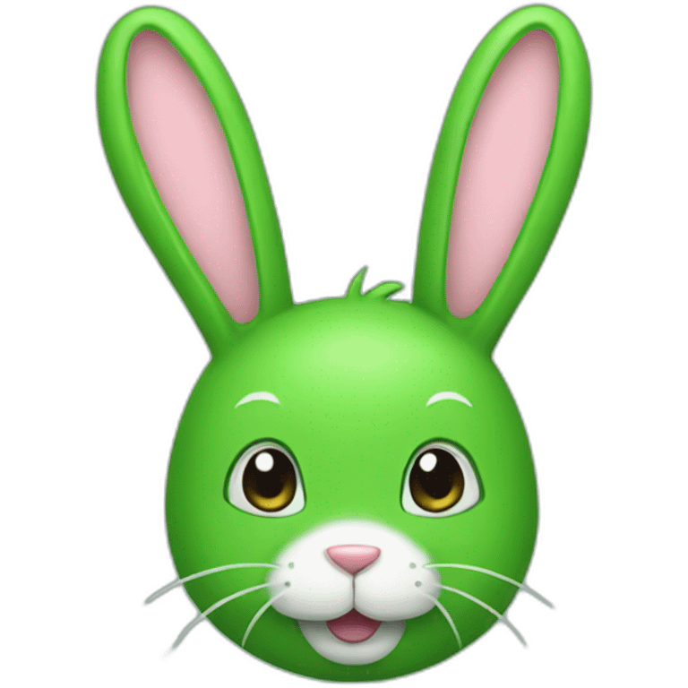 Green bunny emoji