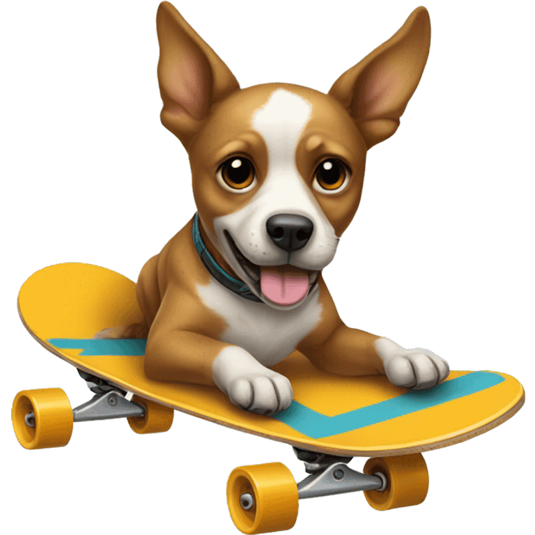 Dog on a skateboard  emoji