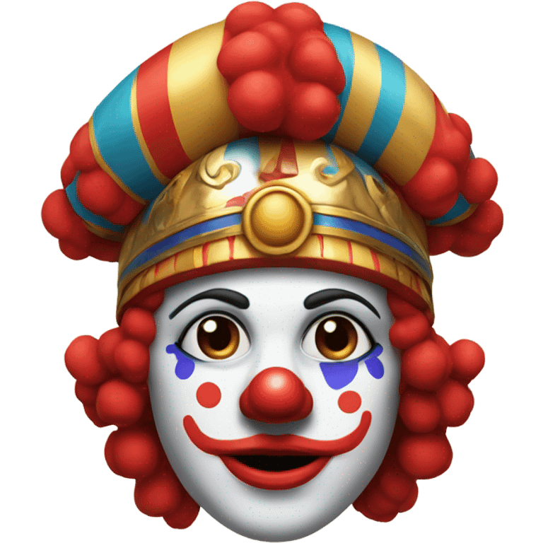 clown wearing Greek helmet emoji