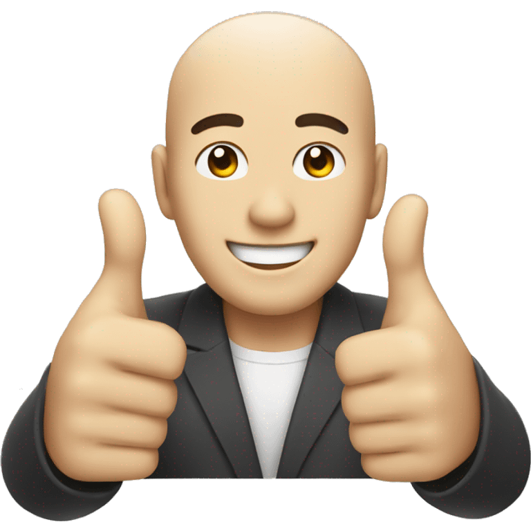 Smiling Japan man showing thumbs up  emoji