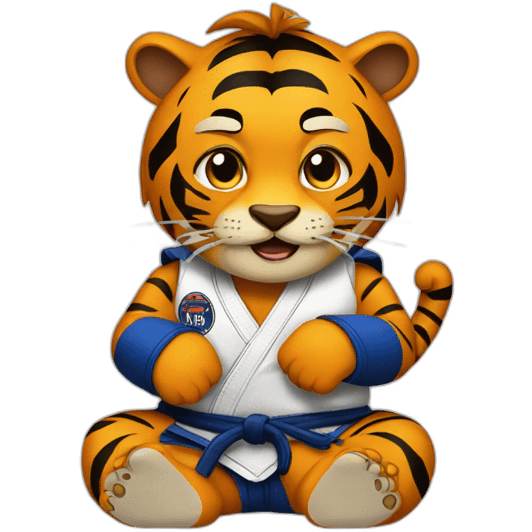 BJJ seated guard  Tiger  emoji