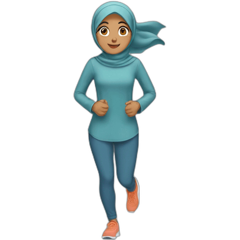 Hijabi-runing emoji