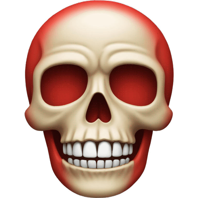 Skull red colour  emoji