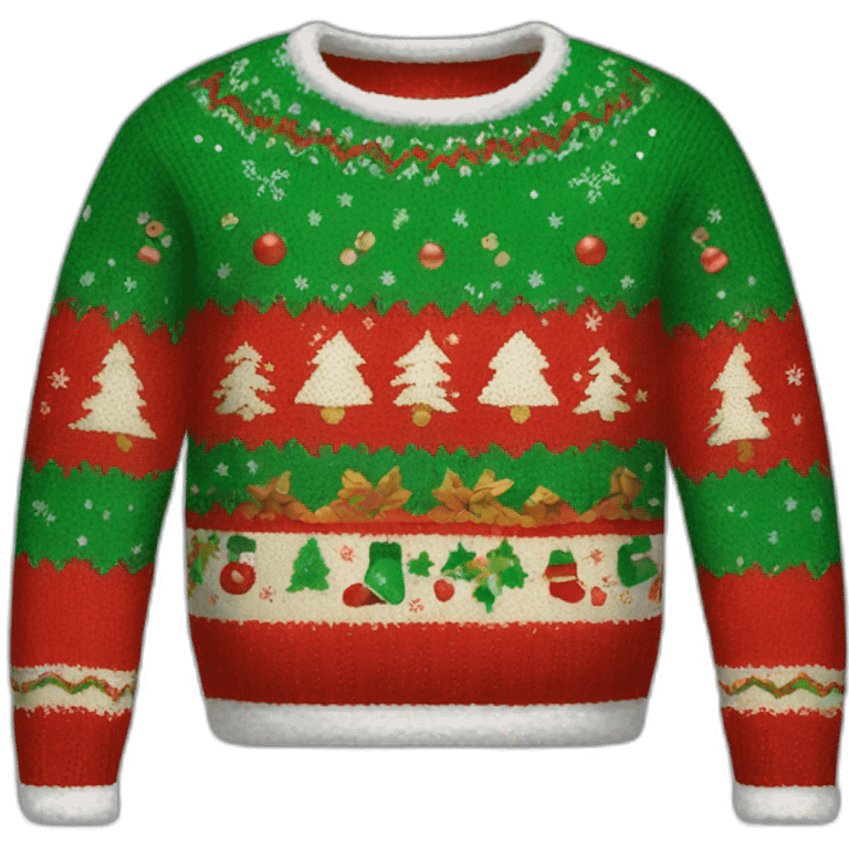 ugly christmas sweater emoji