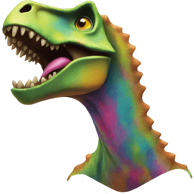 Dinosaur on an acid trip emoji