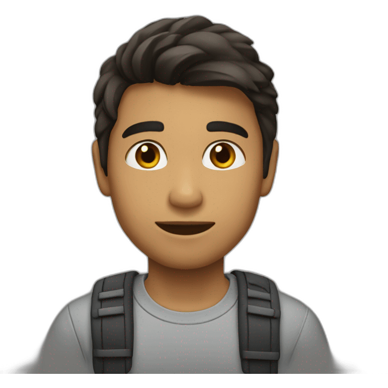 Joven castaño emoji