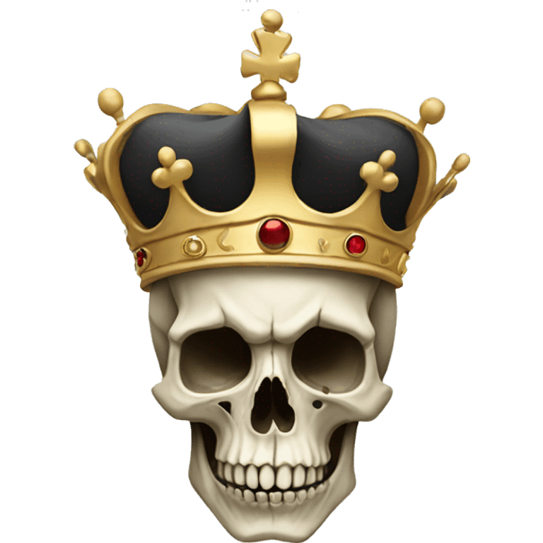 Skull and crown emoji