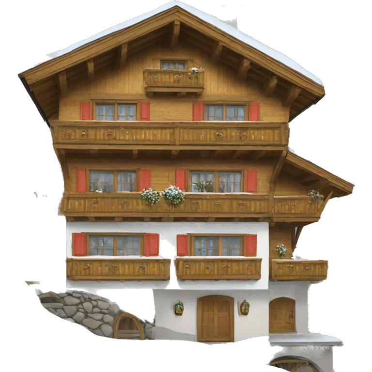 Swiss ski chalet emoji