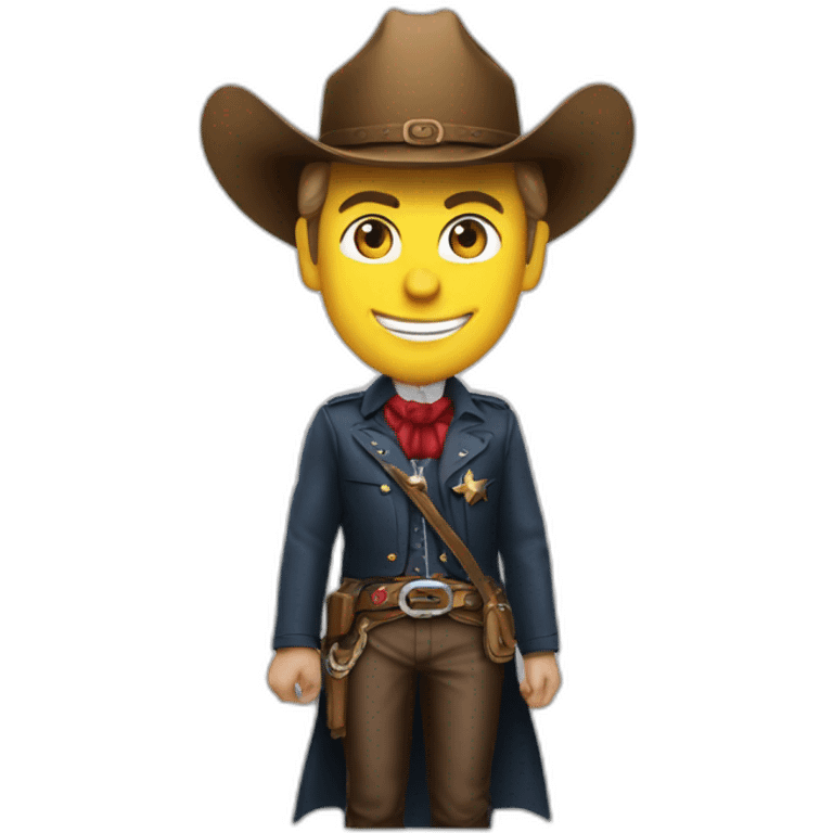 Président Macron in cowgirl emoji