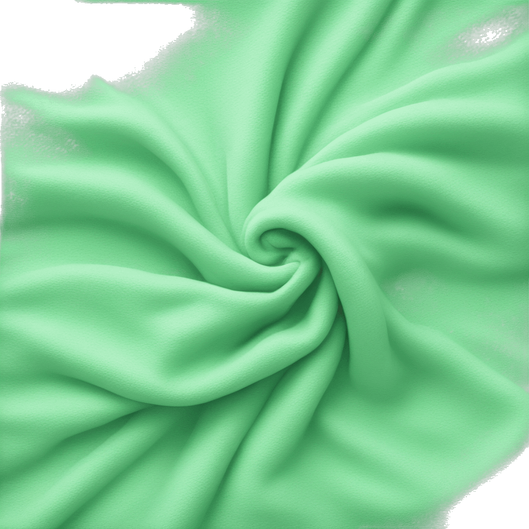 pastel green folded blanket  emoji