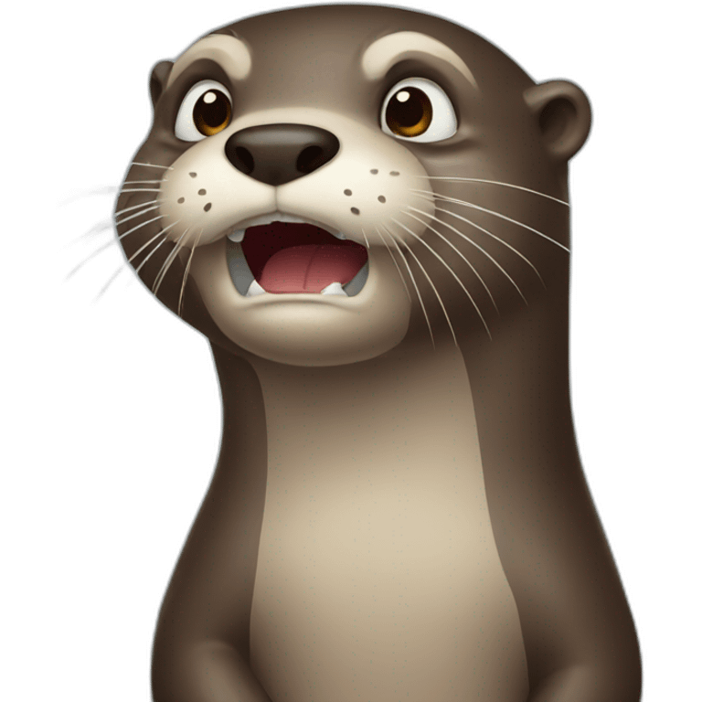 otter angry emoji