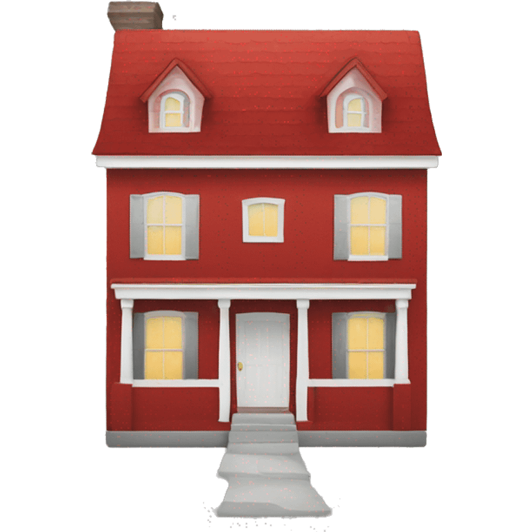 Red house emoji