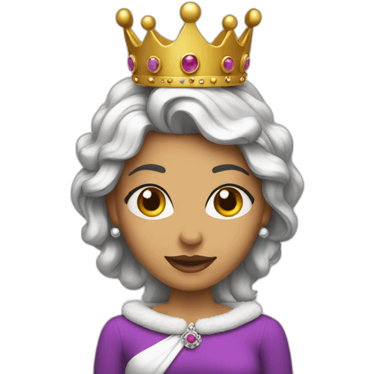 Queen with crown  emoji