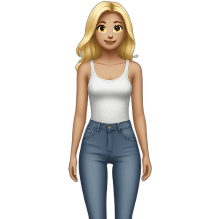 High-Waisted Skinny Jeans emoji