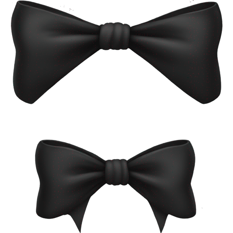 Black bow emoji