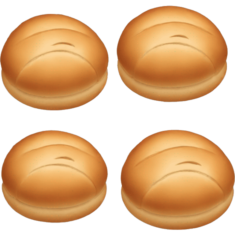 six bread buns emoji