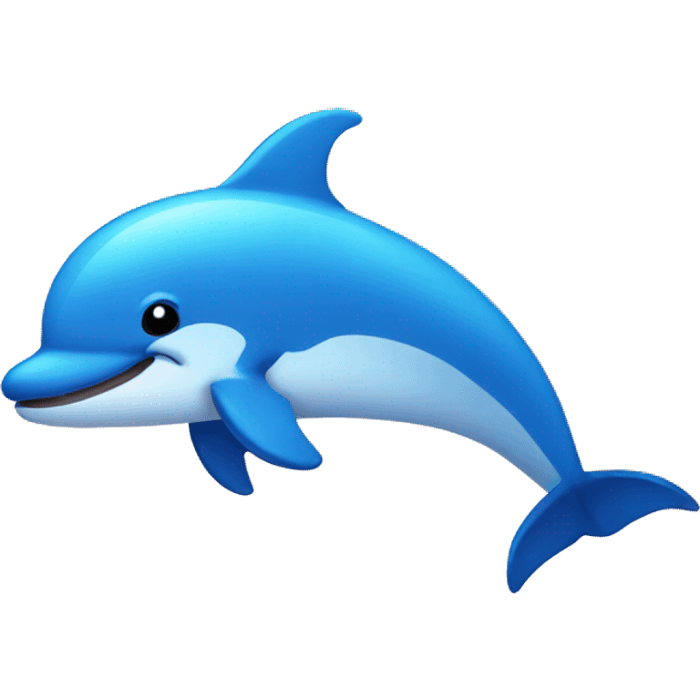 Blue Dolphin circle emoji emoji