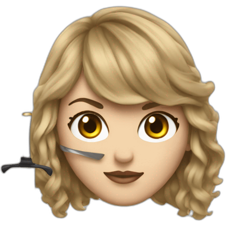 taylor swift with a blade emoji