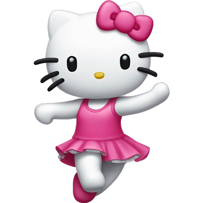 Hello kitty dancing emoji