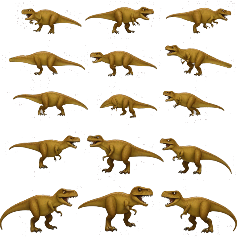 T rex having six packs emoji