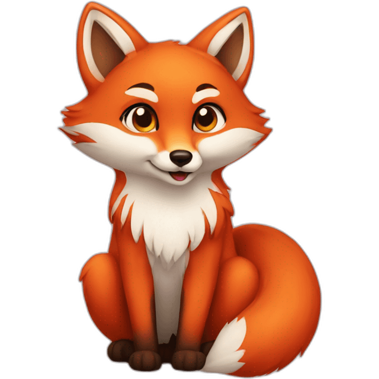 Fox love emoji